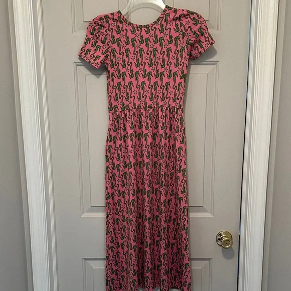 Girl’s Seahorse Maxi Dress - Picture 3 of 4
